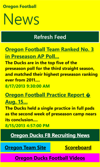 Oregon Football News 5.0.0.0