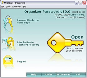 Organizer Password 10.1.6805