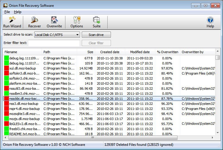 Orion File Recovery Software 1.07