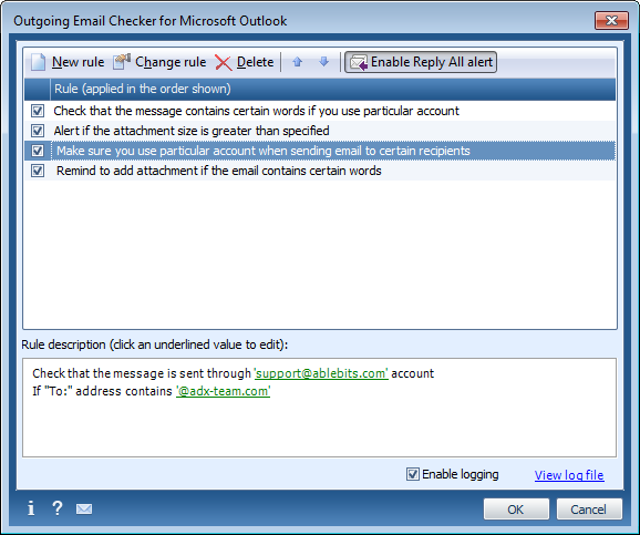 Outgoing Email Checker for Outlook 1.0
