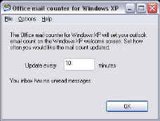 Outlook mail counter for Windows XP 1.3