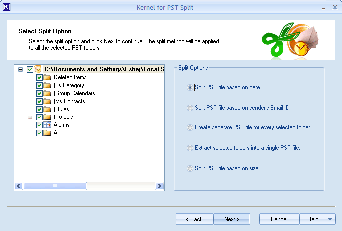 Outlook PST Splitter 10.03.01