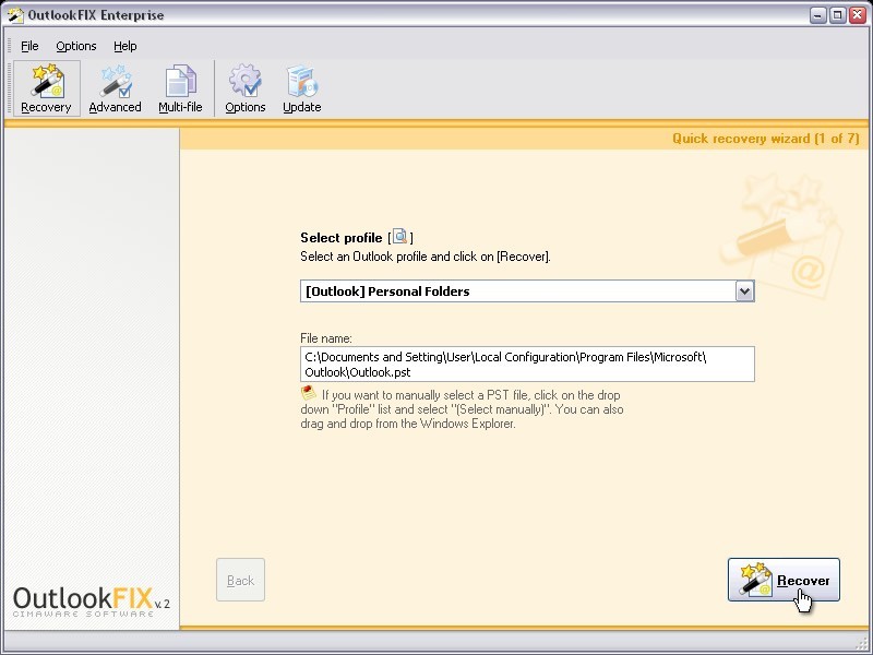OutlookFIX Outlook PST Repair 2.21