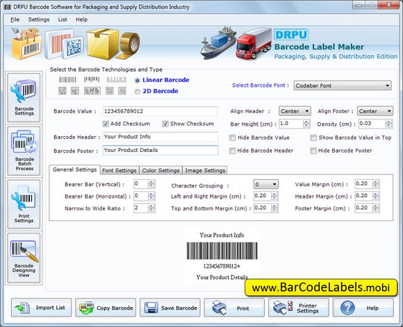 Packaging Industry 2d Barcodes 7.3.0.1