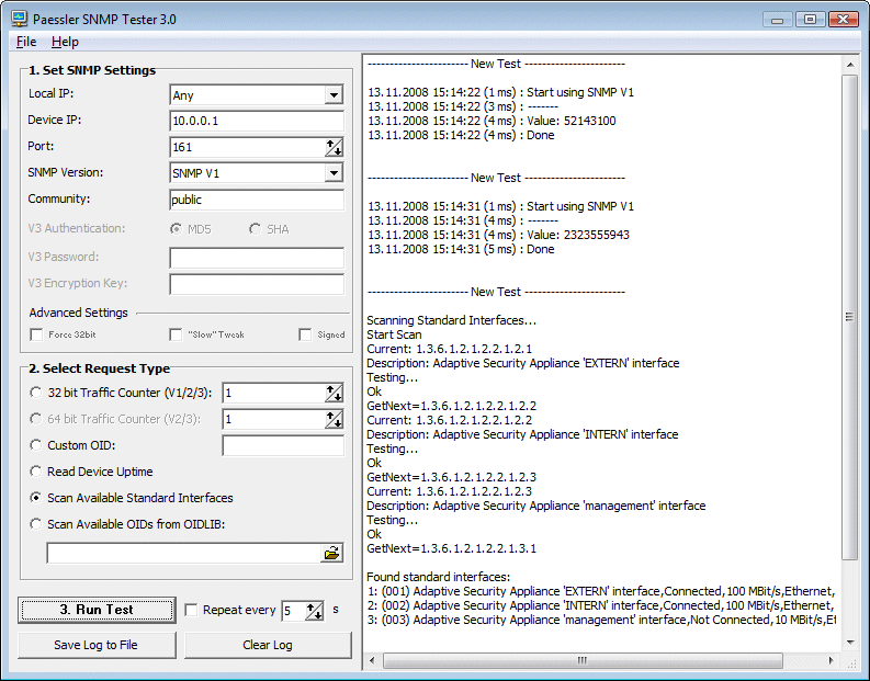 Paessler SNMP Tester 2.2