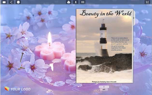 Page Flip Book Template - Candle Style 1.0