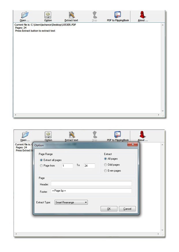 Page Flipping Free PDF to Text 1.6