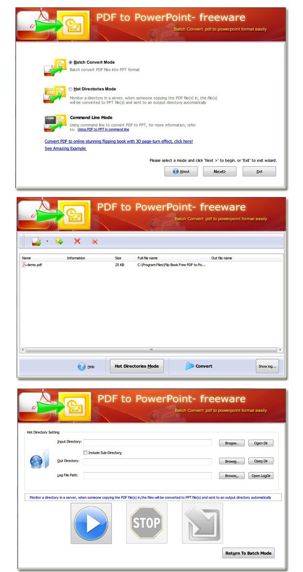 Page Turning Free PDF to PPT 2.5