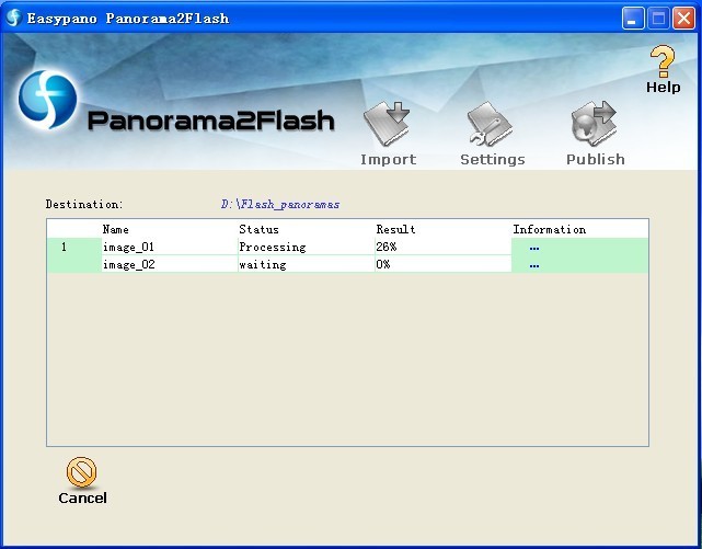 Panorama2Flash for Macintosh 1.00