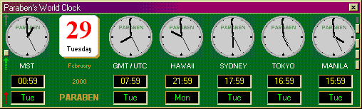 Paraben's World Clock 2.0