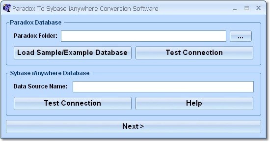 Paradox To Sybase iAnywhere Conversion Software 7.0