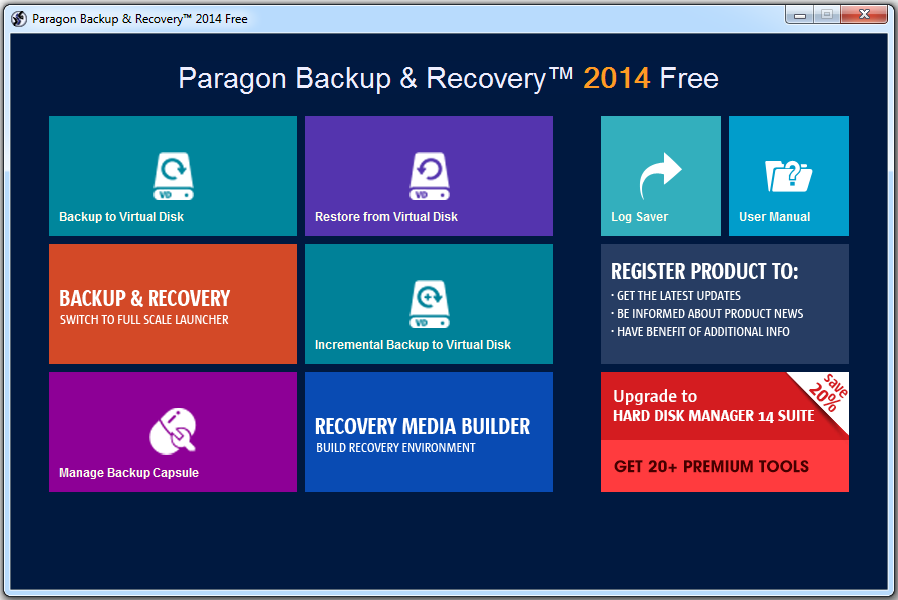 Paragon Backup & Recovery Free 2014 (32-bit)