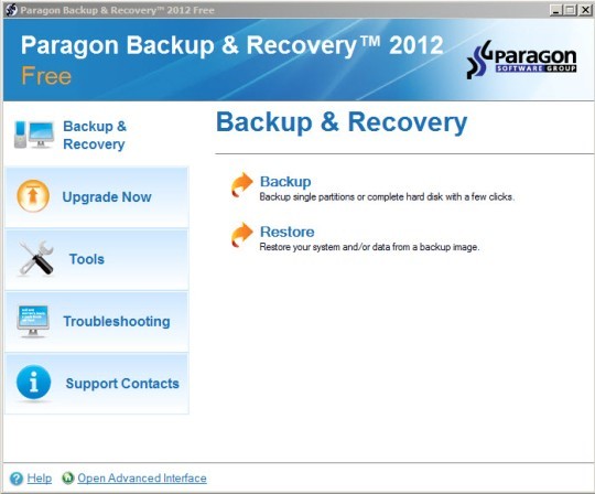 Paragon Backup & Recovery Free Edition 64bit 2013