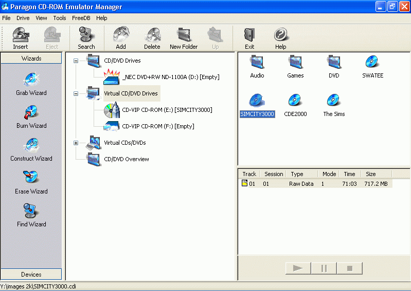 Paragon CD-ROM Emulator Personal 3.0