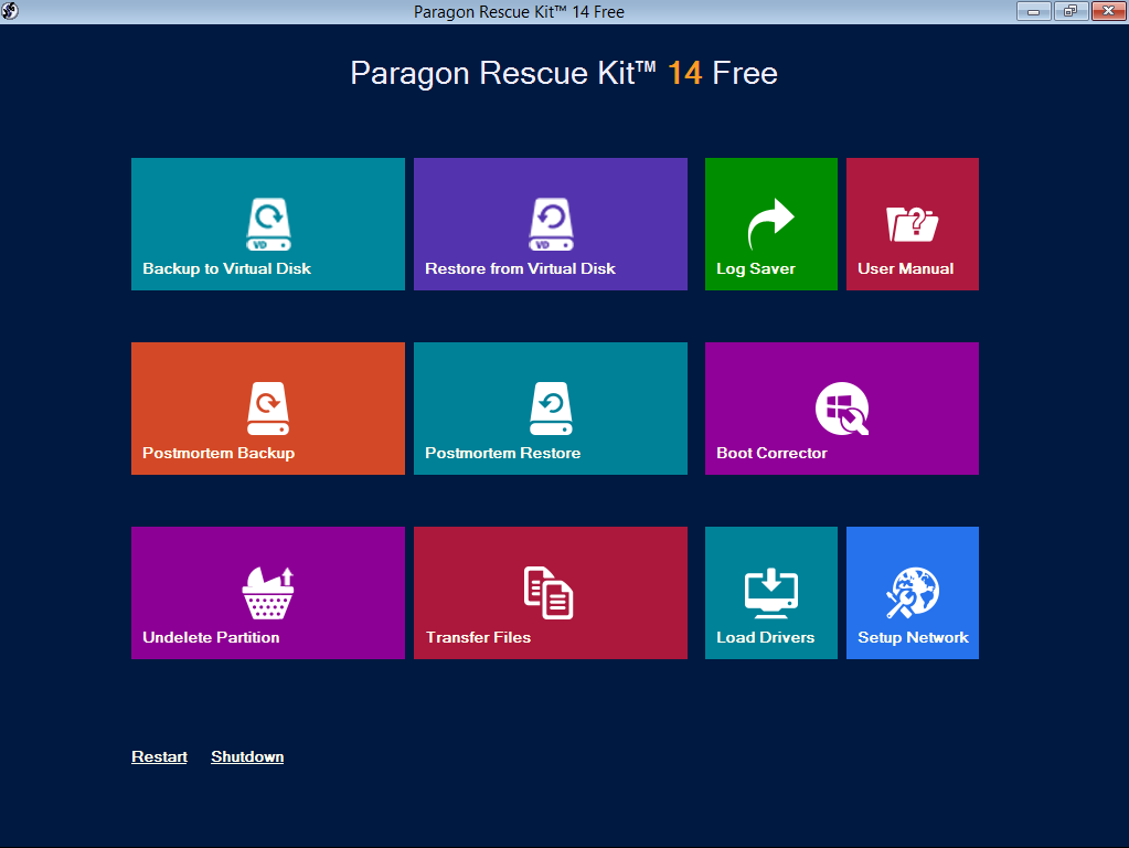 Paragon Rescue Kit 14 Free Edition Free