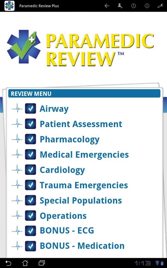 Paramedic Review Plus™ 2.1.0