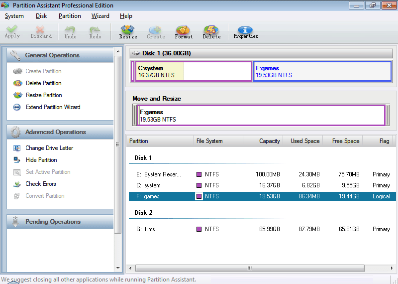 Partition Assistant Professional Edition 2.1