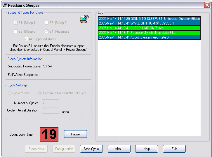 PassMark Sleeper 2.3 Build 1009