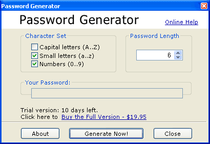 Password Generator 2.0 2.1