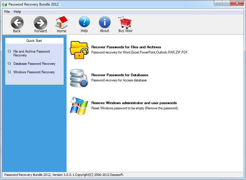 Password Recovery Bundle 2012 Personal 3.0.0.2