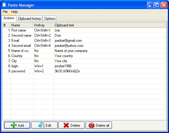 Paste Manager 1.0