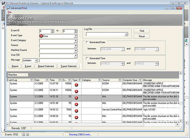PC Network EventLog Scanner 2.15.56.110