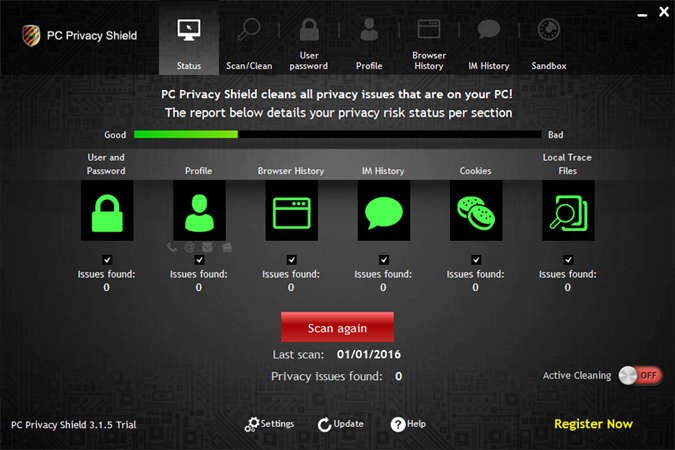PC Privacy Shield 3.1.5
