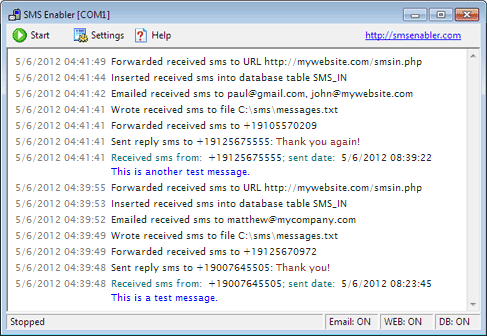 PC SMS Receiver 2.1