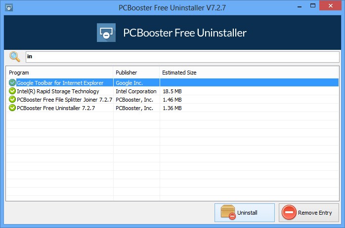 PCBooster Free Uninstaller 7.3.4