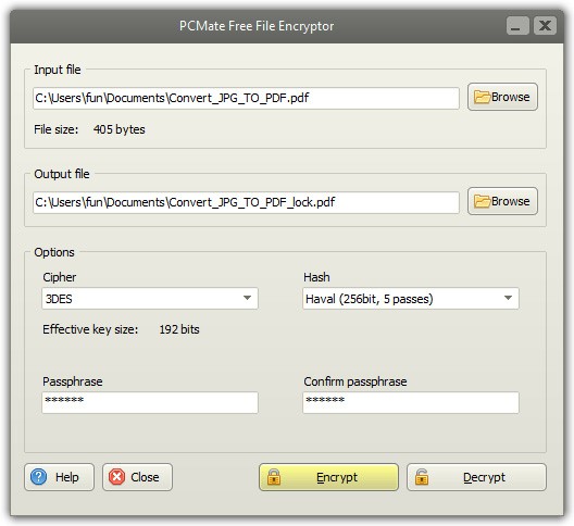 PCMate Free File Encryptor 6.6.3