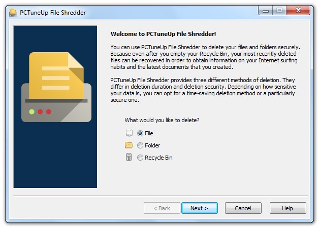 PCTuneUp Free File Shredder 4.1.8
