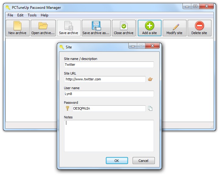 PCTuneUp Free Password Manager 4.2.3