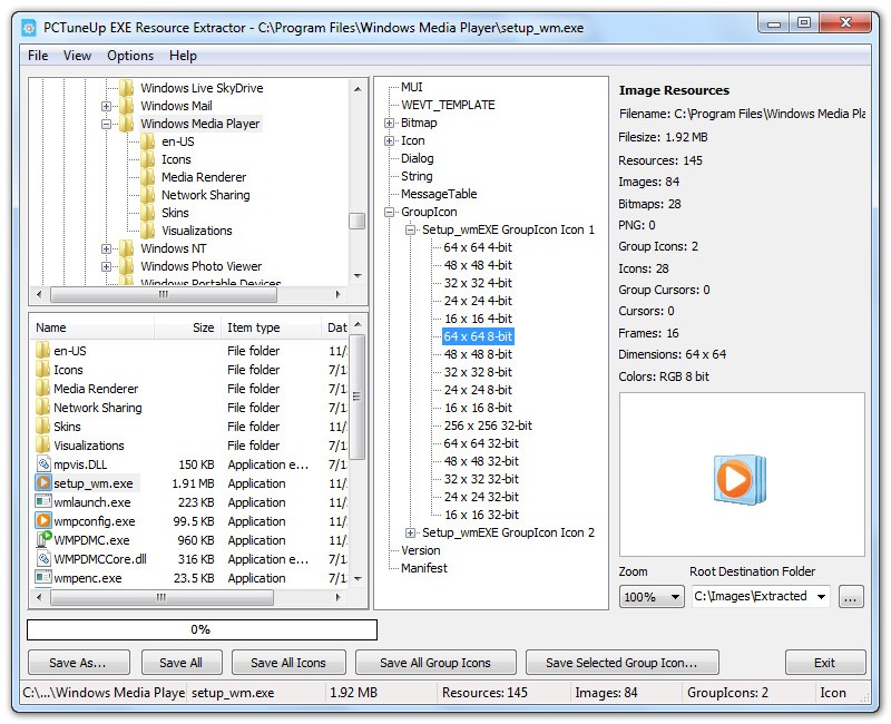 PCTuneUp Free Resource Extractor 4.2.3
