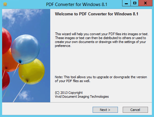 PDF Converter for Windows 8.1