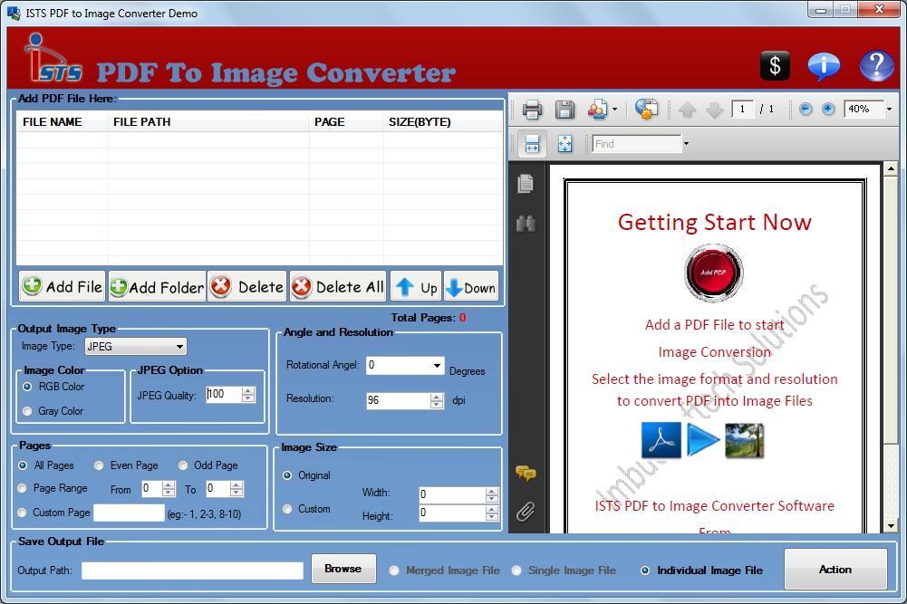 PDF File to Images Converter 2.8.0.4