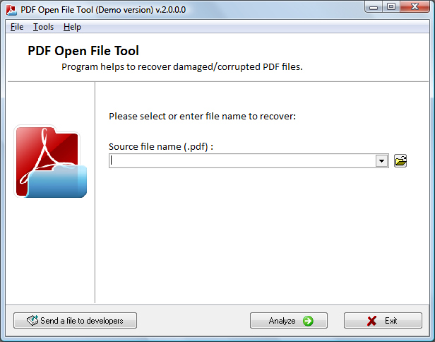 PDF Open File Tool 2.3.0.0