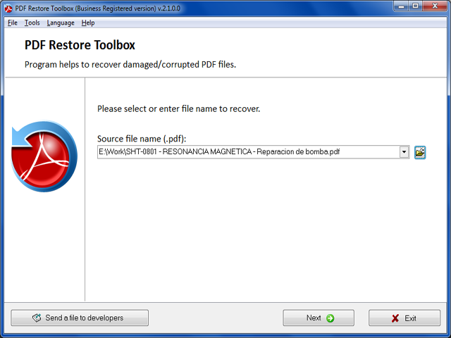 PDF Restore Toolbox 1.0.0