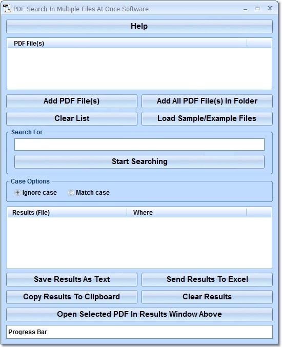 PDF Search In Multiple Files At Once Software 7.0