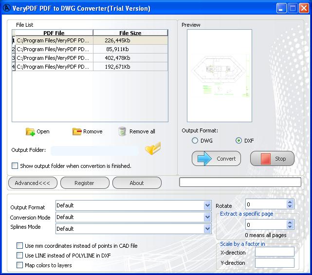 PDF to AutoCAD Converter 1.0