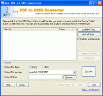 PDF to DWG Converter Std 9.5