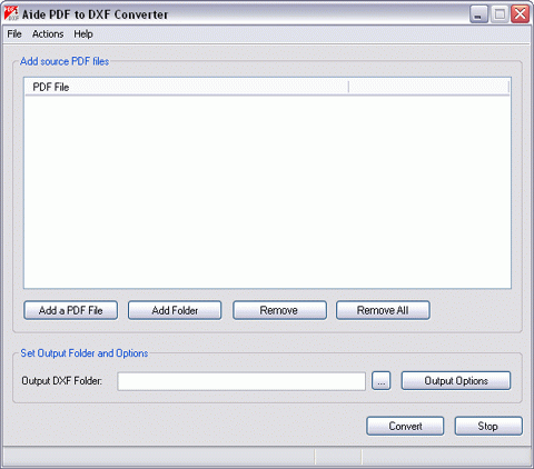 PDF to DXF Converter 6.5 9.5