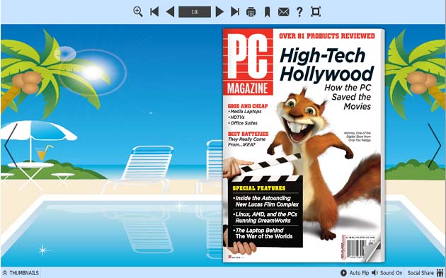 PDF to Flash Converter Themes For Holiday Beach 1.0