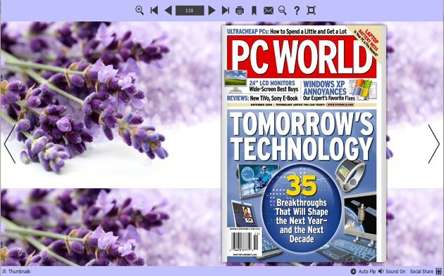 PDF To Flash Converter Themes for The Love of Lavender 1.0