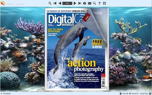 PDF to Flash Converter Themes for Underwater World 1.0