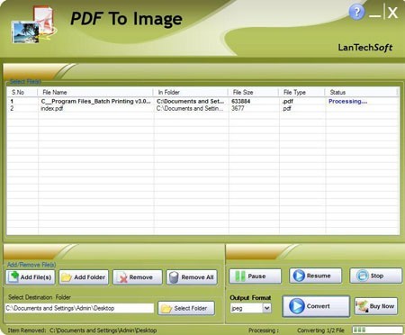 PDF To Image Creator 2.3