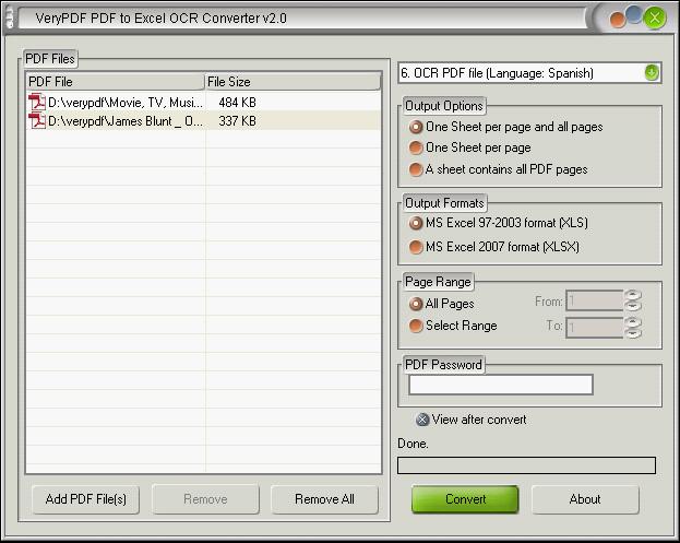 PDF to OpenOffice OCR Converter 1.0