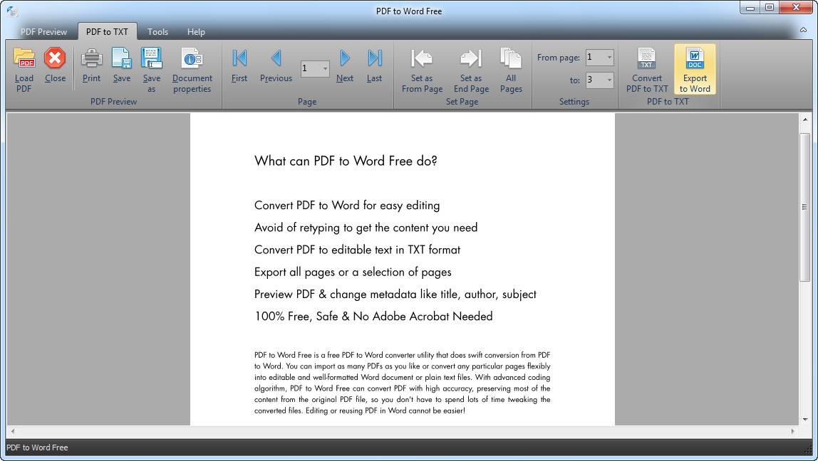 PDF to Word Free 4.2.5