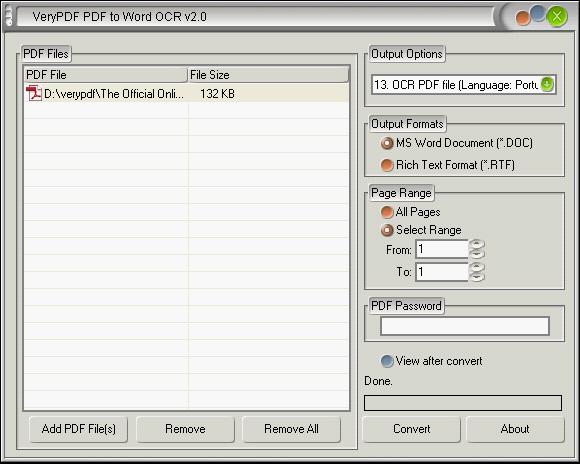 PDF to Word OCR Converter 1.0