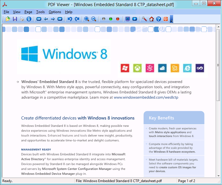 PDF Viewer for Windows 8 1.02