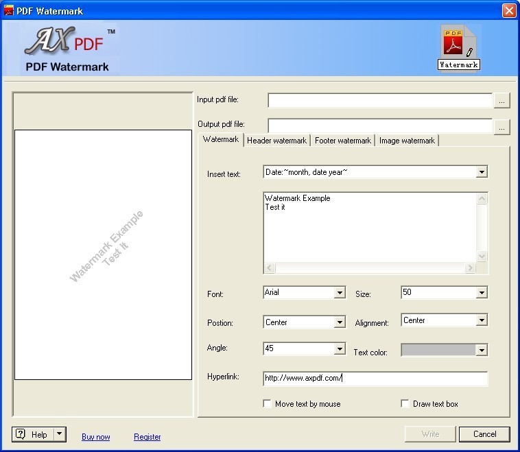 PDF Watermark Creator 2.1